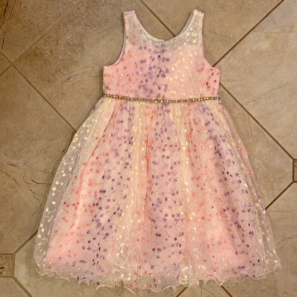 American Girls size 4 pink Easter or flower girl dress